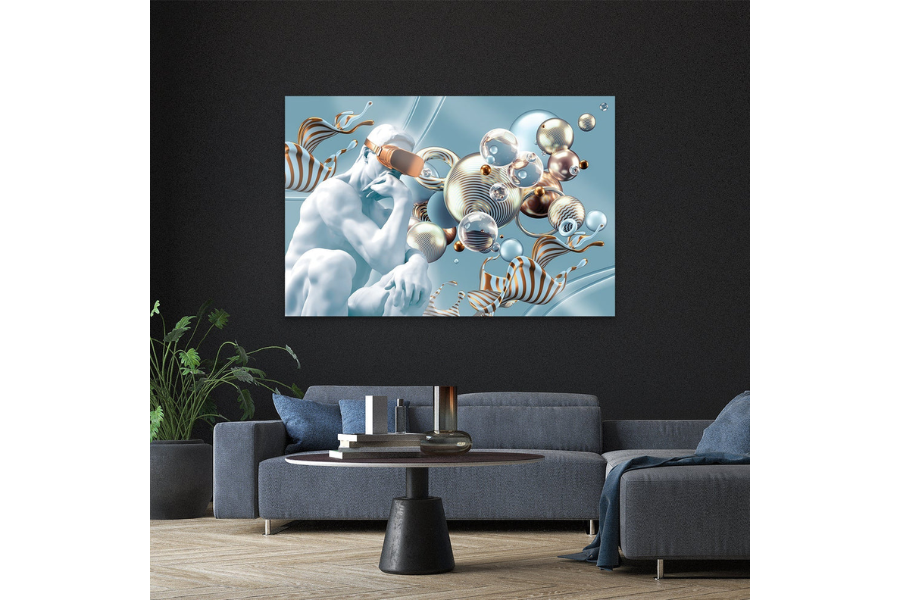 ECHO Abstract Symphony Spheres Modern Wall Art TG