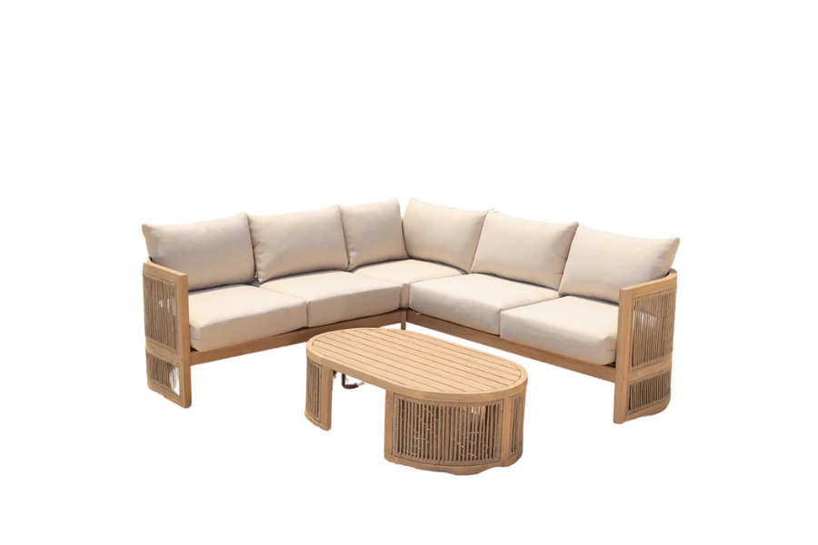 Panama Jack Cabo 3-Piece Sectional Seating Set PJO-4401-NAT-3SEC