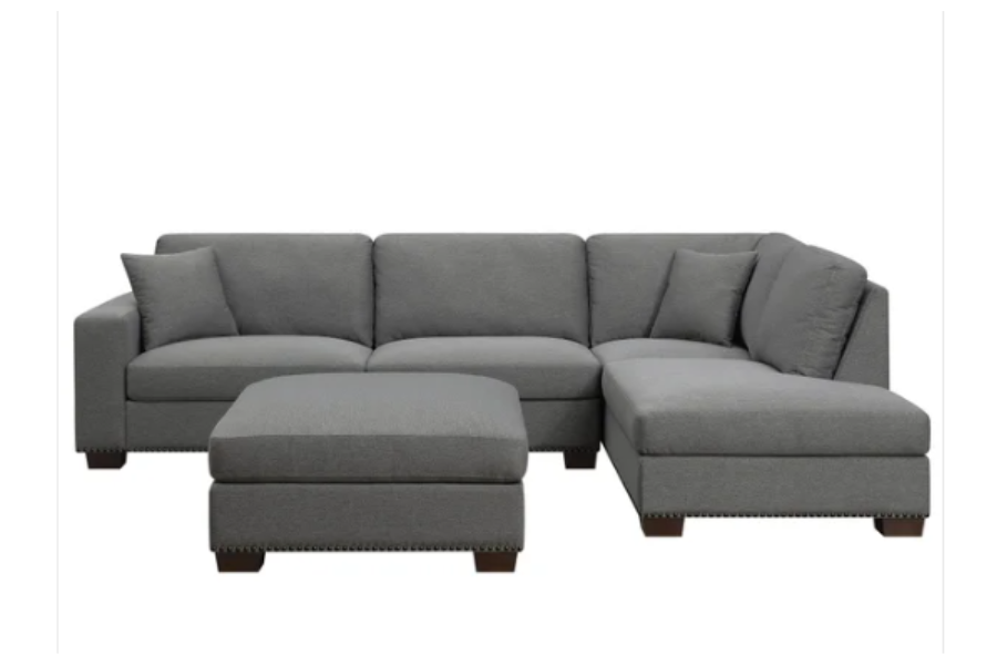 Thomasville Artesia Fabric Sectional with Ottoman FLOOR MODEL