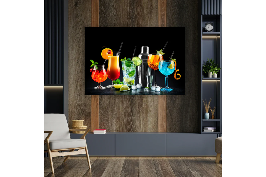 NC-69 CITRUS Fruit Cocktail Modern Wall Art TG