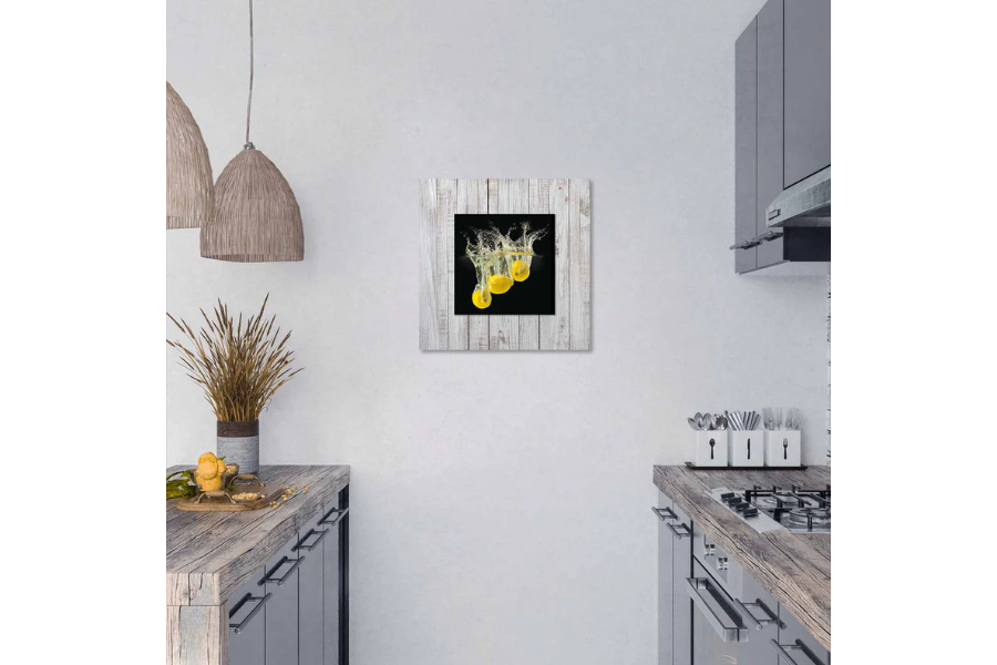 PYLOR Lemon with Background Miniature Fine Wall Art TG