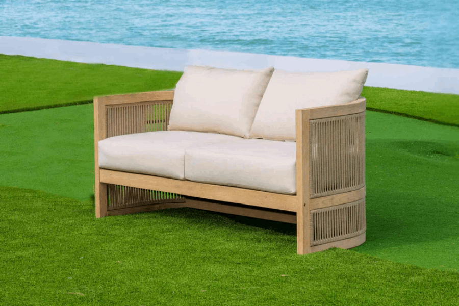 Panama Jack Cabo Loveseat with Cushions PJO-4401-NAT-LS