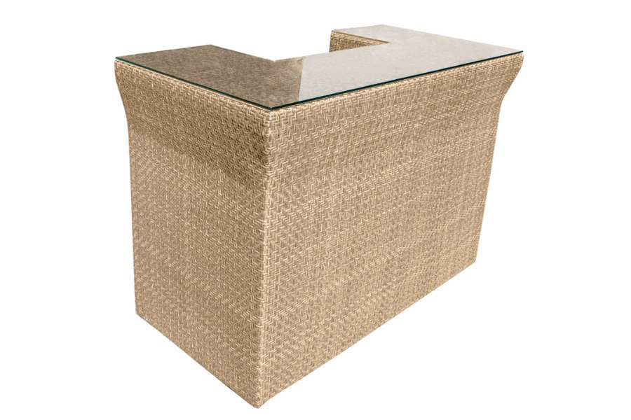 Panama Jack Austin Bar with Glass PJO-3801-NAT-BC-GL