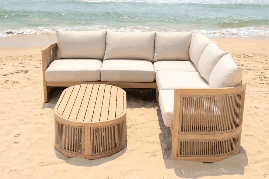 Panama Jack Cabo 3-Piece Sectional Seating Set PJO-4401-NAT-3SEC