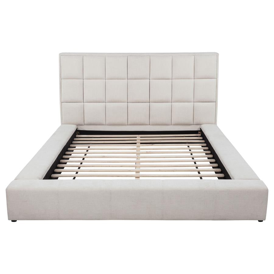 Dreux Upholstered Panel Platform Bed - Venini Furniture 