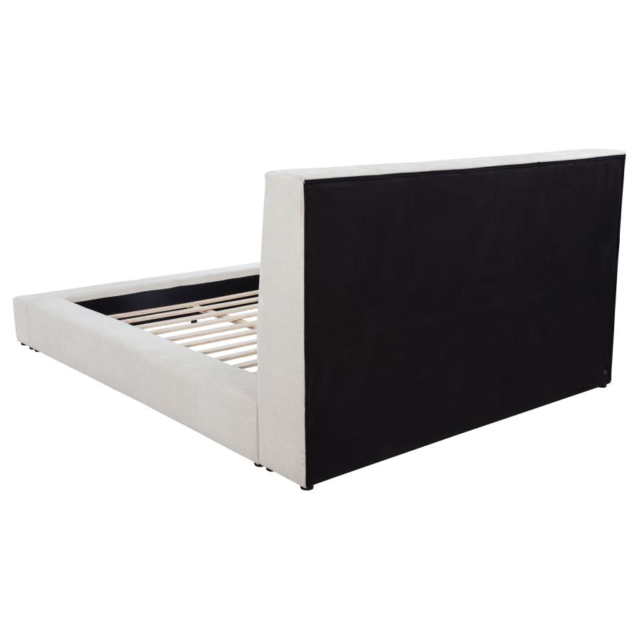 Dreux Upholstered Panel Platform Bed - Venini Furniture 