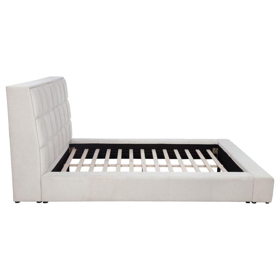 Dreux Upholstered Panel Platform Bed - Venini Furniture 