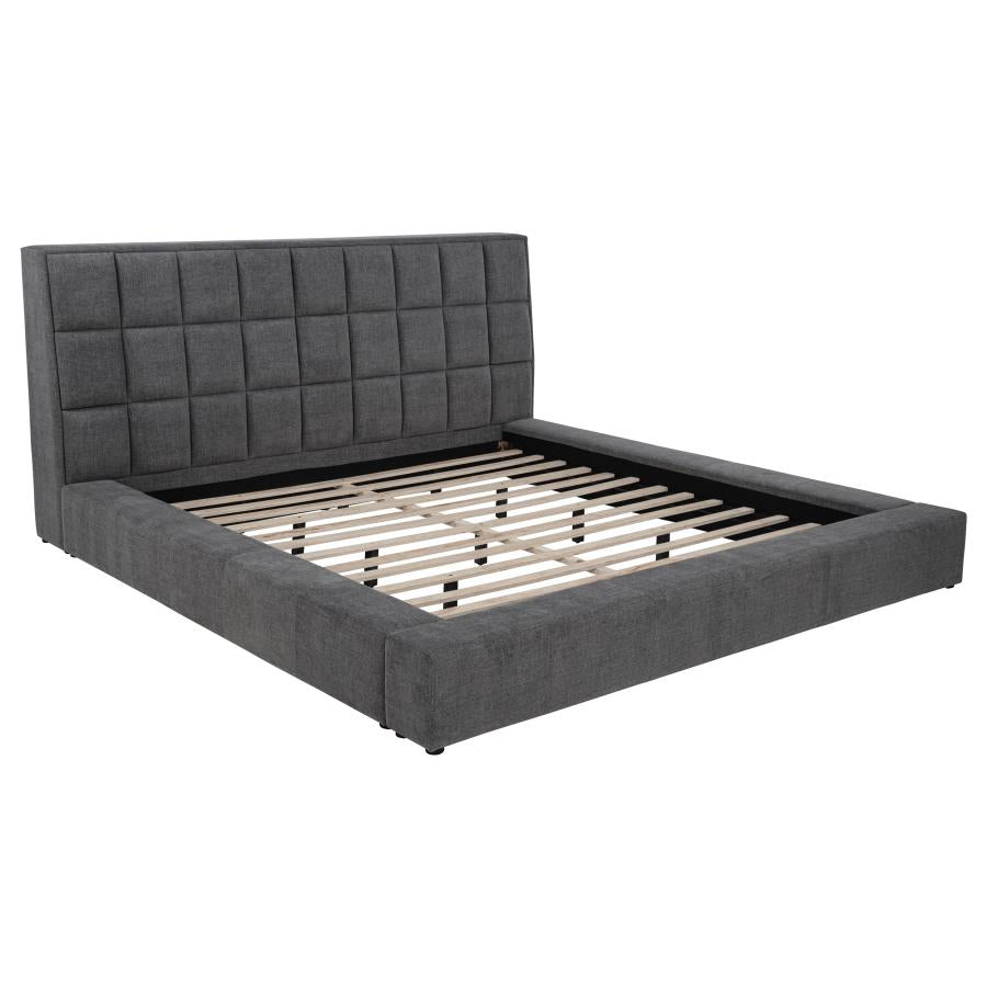 Dreux Upholstered Panel Platform Bed - Venini Furniture 