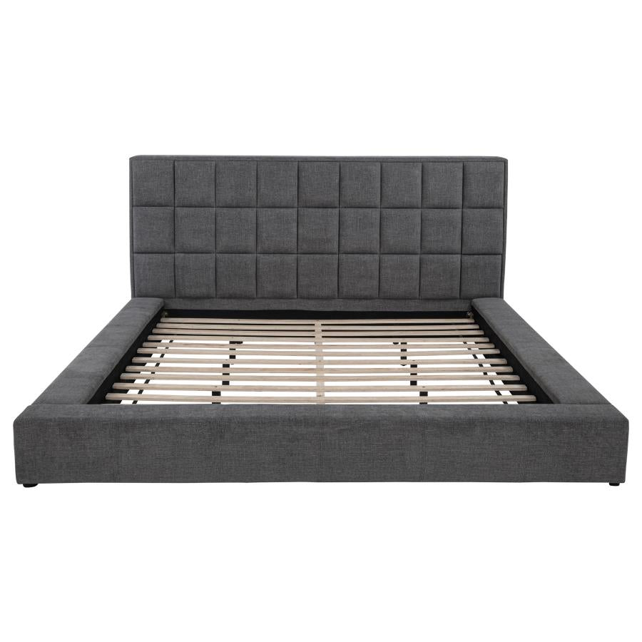 Dreux Upholstered Panel Platform Bed - Venini Furniture 