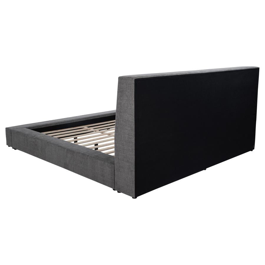 Dreux Upholstered Panel Platform Bed - Venini Furniture 