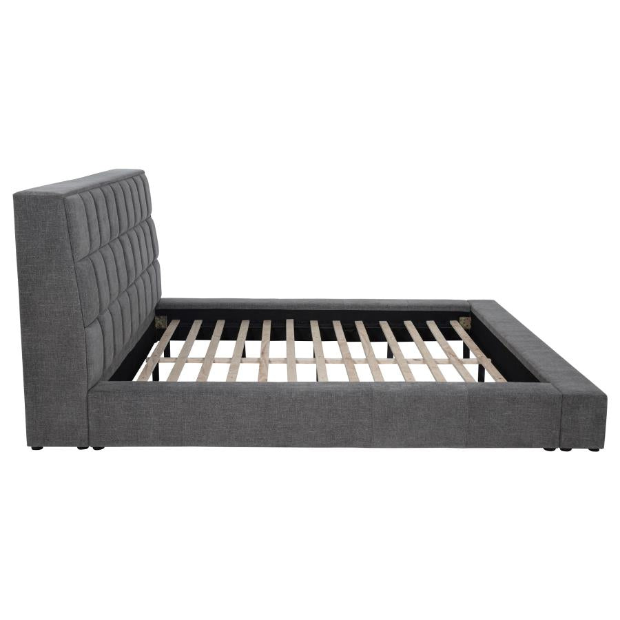 Dreux Upholstered Panel Platform Bed - Venini Furniture 