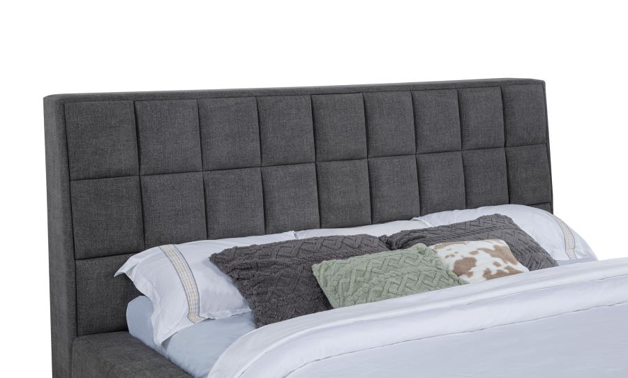Dreux Upholstered Panel Platform Bed - Venini Furniture 