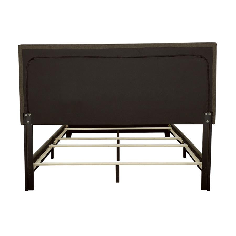 Boyd Upholstered Panel Bed Charcoal - Venini Furniture 
