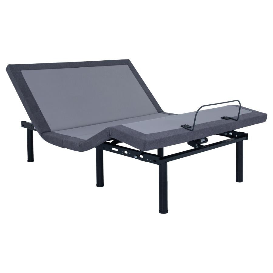 Clara Adjustable Bed Base Grey and Black.
