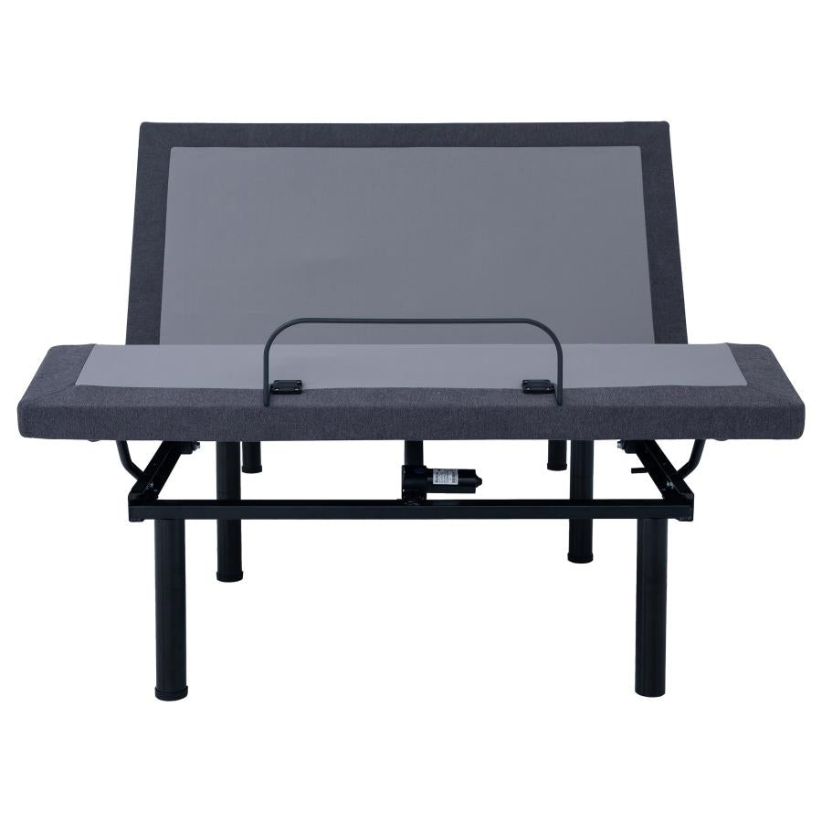 Clara Adjustable Bed Base Grey and Black.