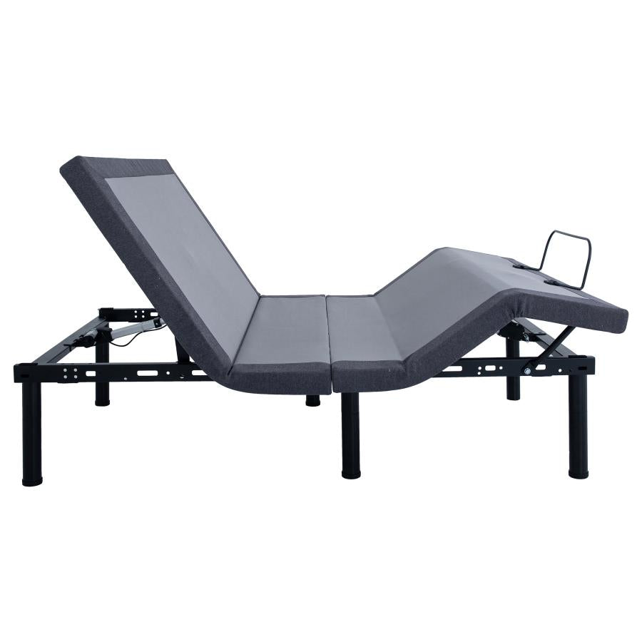 Clara Adjustable Bed Base Grey and Black.