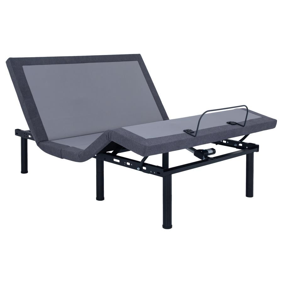 Negan Adjustable Bed Base Grey and Black