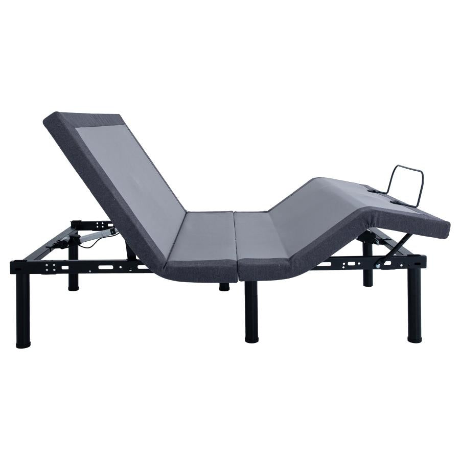 Negan Adjustable Bed Base Grey and Black
