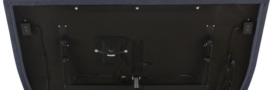 Negan Adjustable Bed Base Grey and Black