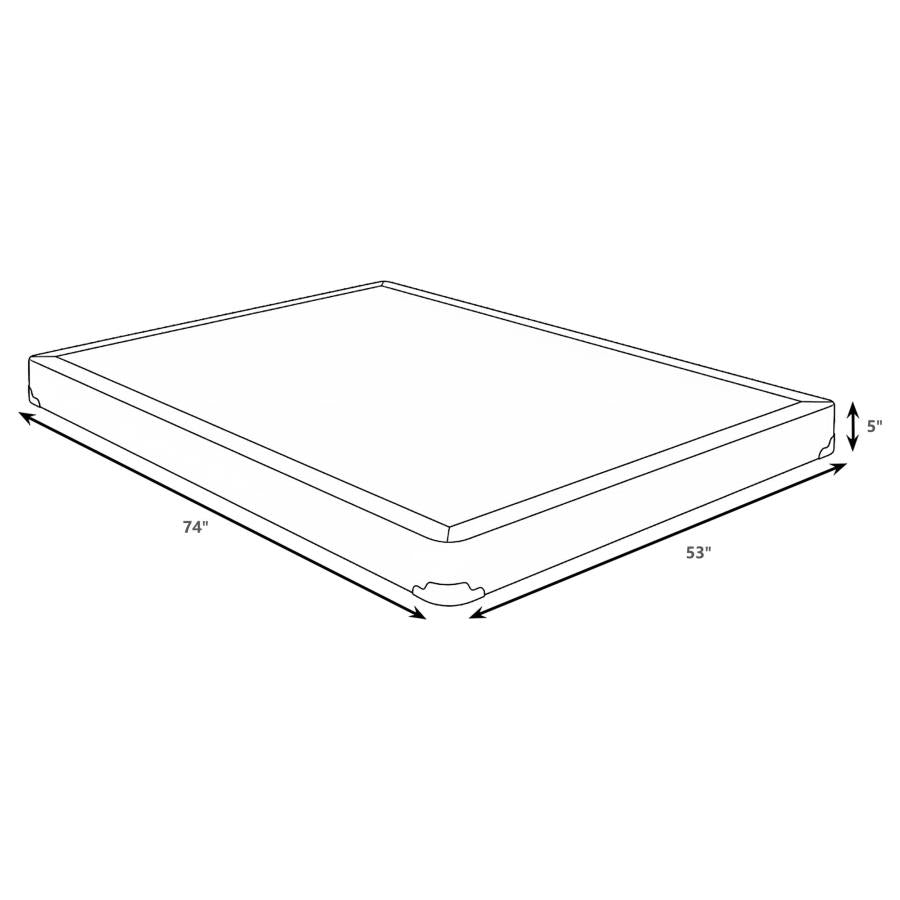 Mercer 5-inch Full Low Profile Box Spring Foundation 350415F - Venini Furniture 