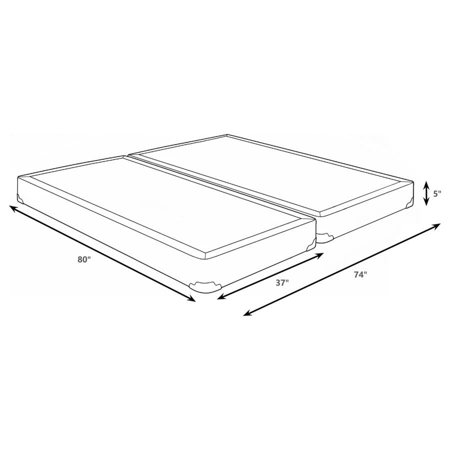 Mercer 5-inch Split Eastern King Low Profile Foundation 350415KE - Venini Furniture 