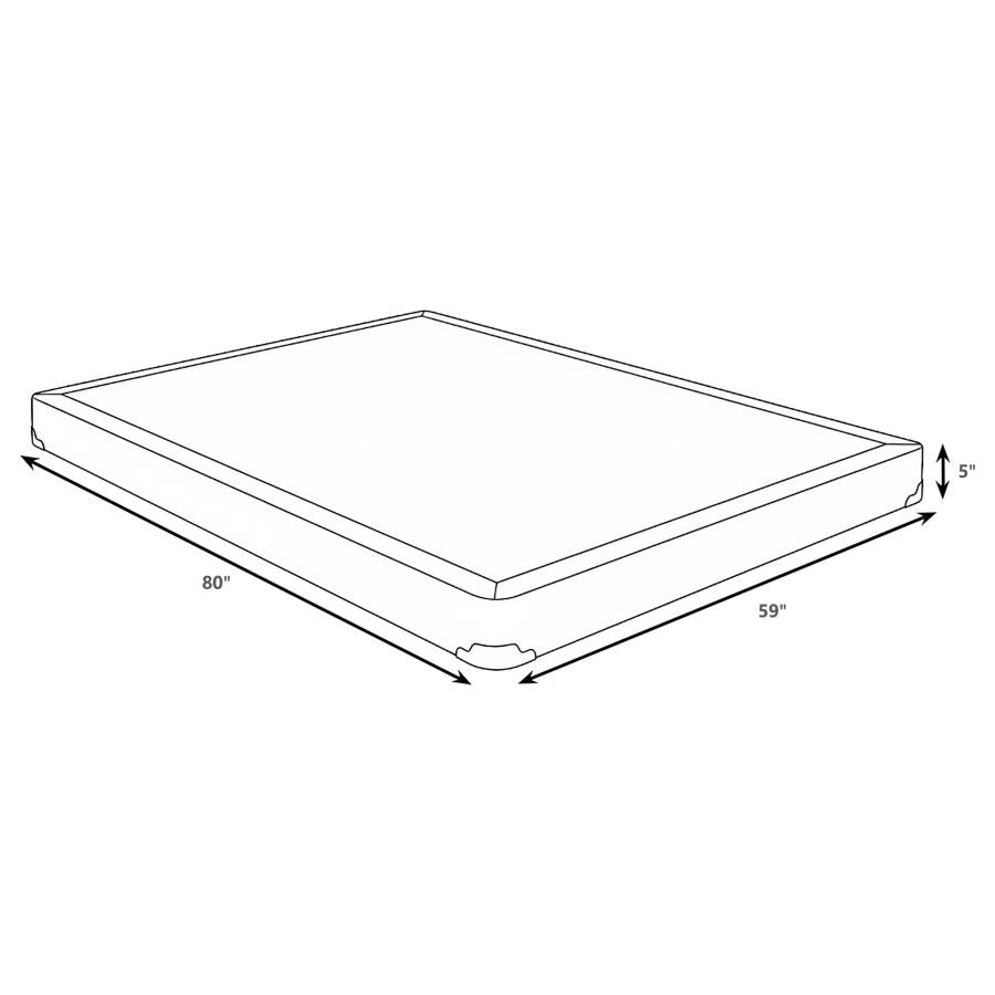 Mercer 5-inch Queen Low Profile Box Spring Foundation 350415Q - Venini Furniture 