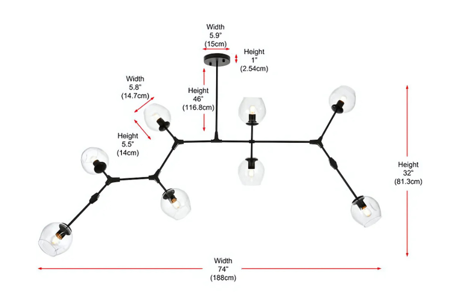 Cavoli 8 Light 32.00 inch Chandelier