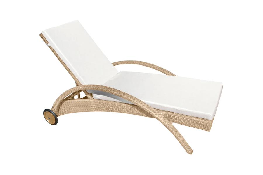 Panama Jack Austin Chaise Lounge with Cushion PJO-3801-NAT-CL-CUSH