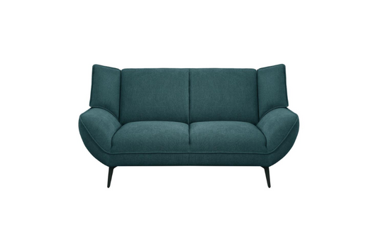 Acton Upholstered Flared Arm Loveseat Teal Blue	511162