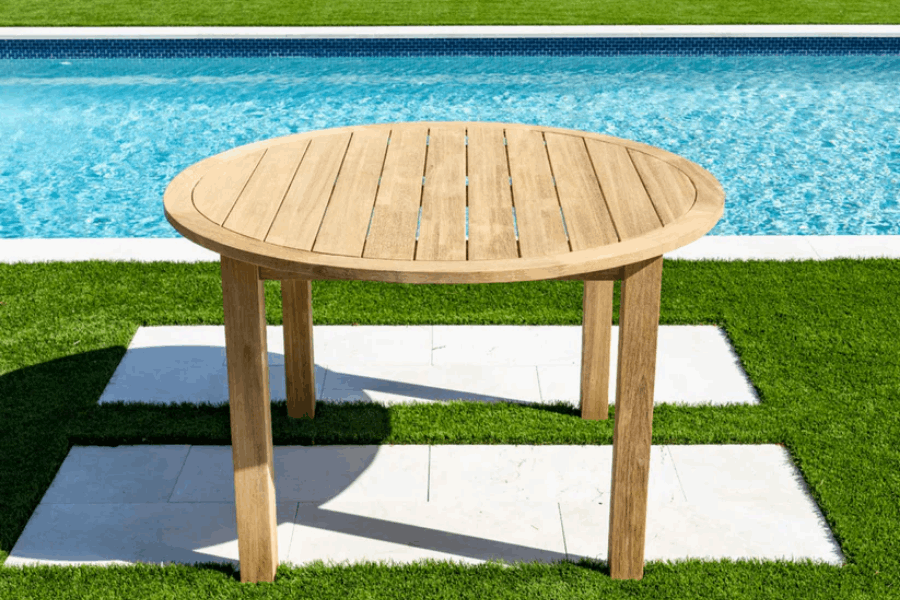 Panama Jack Cabo 5-Piece Barrel Round Dining Set PJO-4401-NAT-5DB