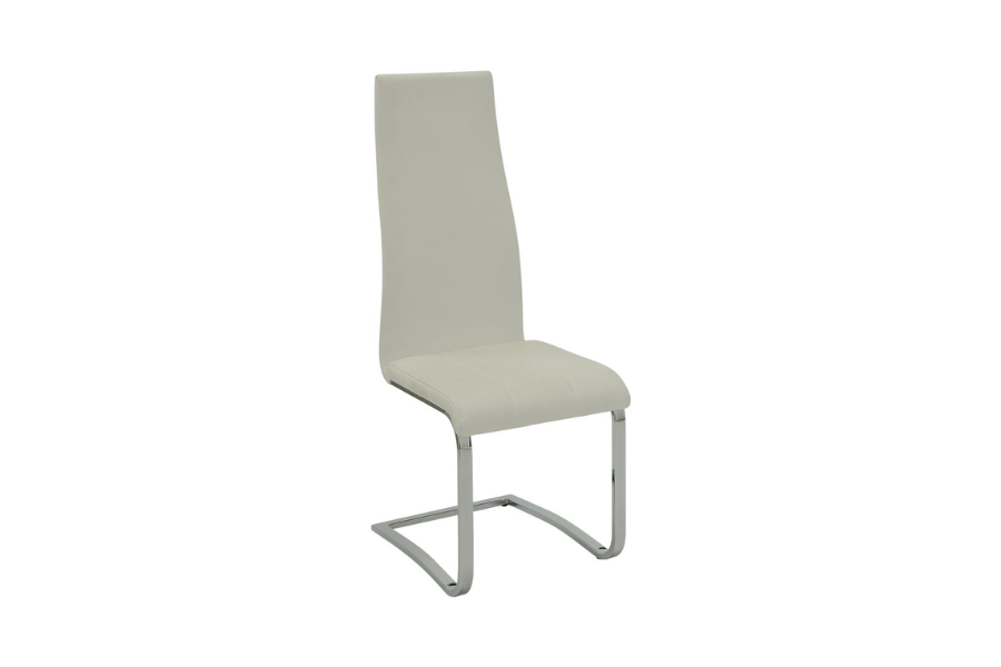 Dining Table White High Gloss and White 102310