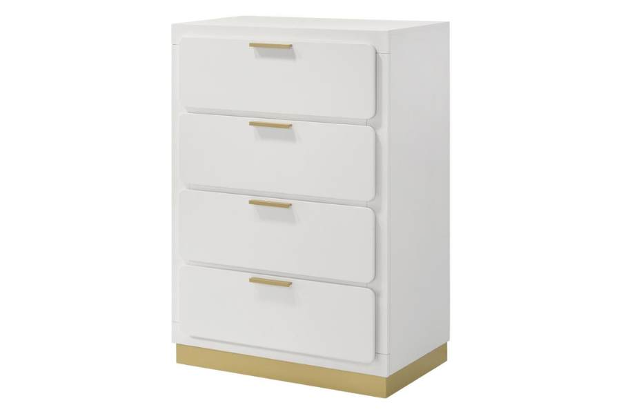 Caraway 4-drawer Bedroom Chest White