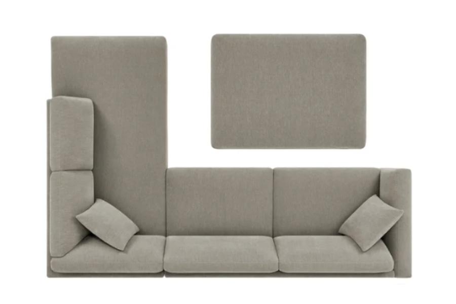 Thomasville Walsen Sectional with Storage Ottoman FLOOR MODEL