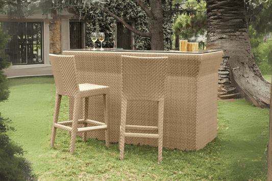 Panama Jack Austin Bar with Glass PJO-3801-NAT-BC-GL