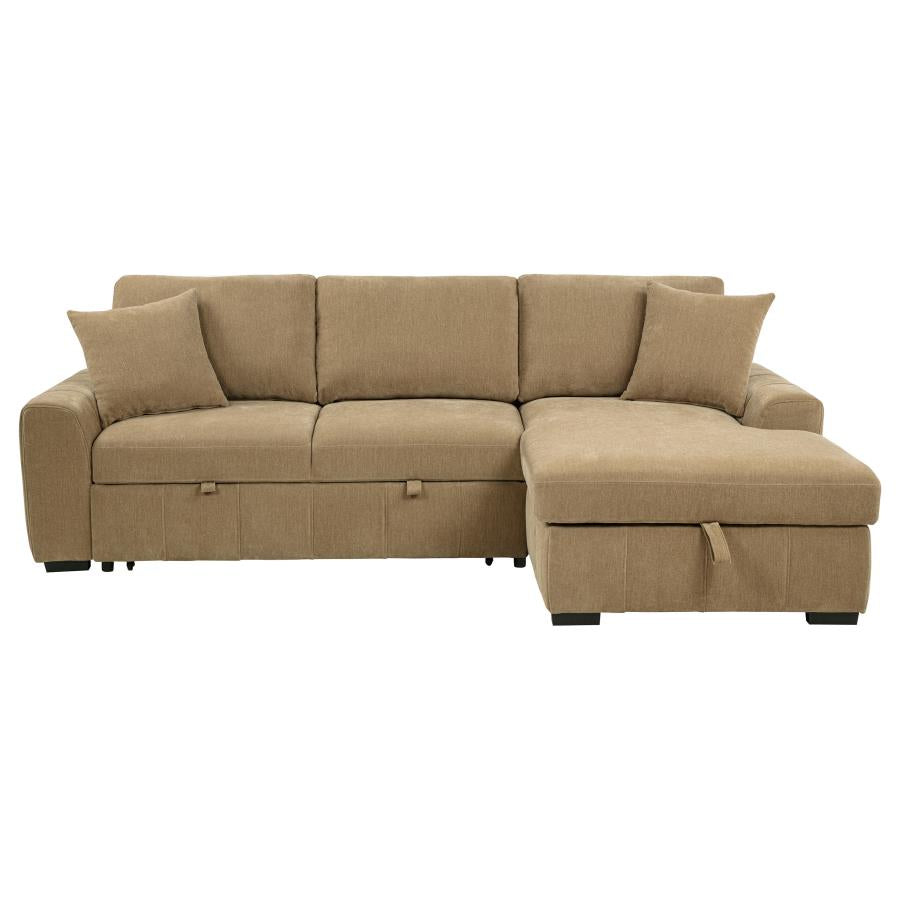 Pastrana Upholstered Sleeper Sectional Sofa RAF Chaise Grey 500359, LAF Chaise Grey 500349, LAF Chaise Camel 500358 &  RAF Chaise Camel 500348 - Venini Furniture 