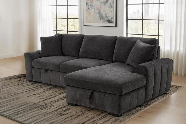 Pastrana Upholstered Sleeper Sectional Sofa LAF Chaise - Venini Furniture 