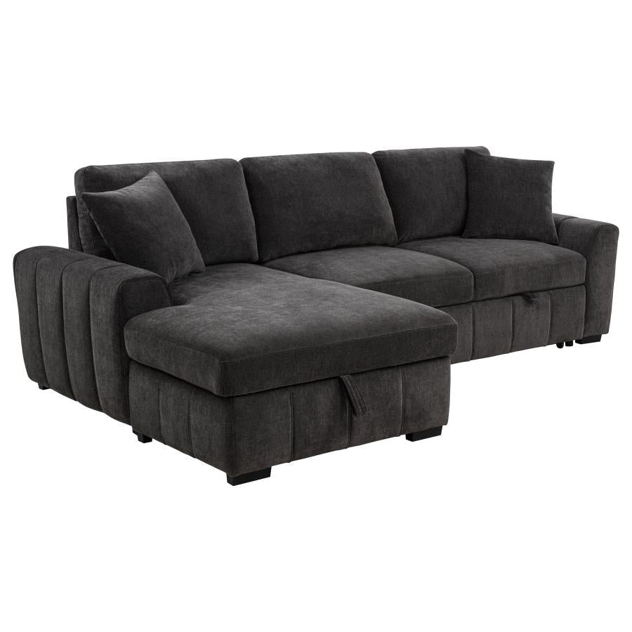 Pastrana Upholstered Sleeper Sectional Sofa LAF Chaise - Venini Furniture 