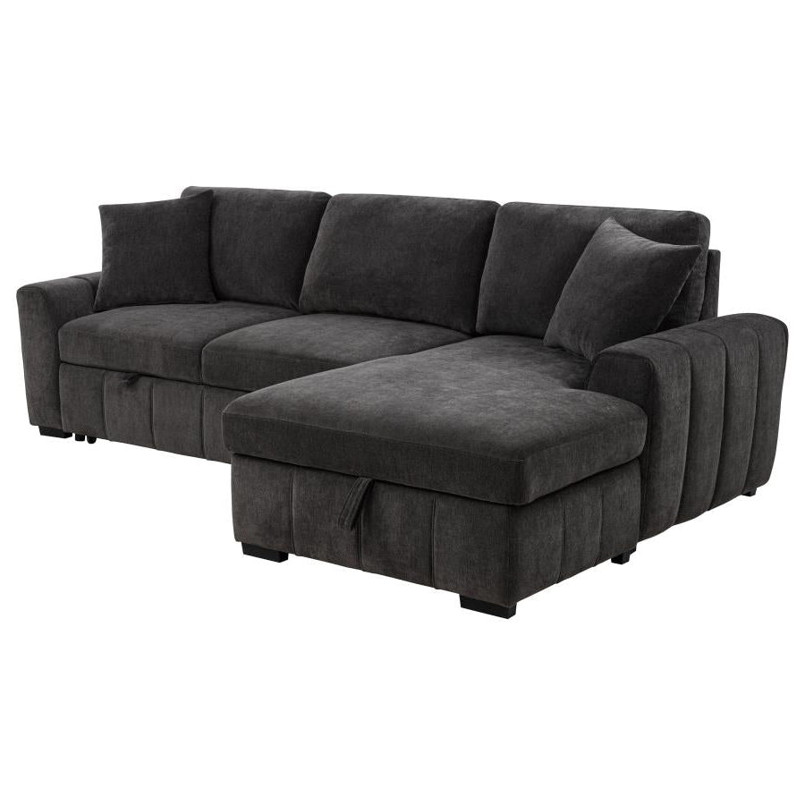 Pastrana Upholstered Sleeper Sectional Sofa LAF Chaise - Venini Furniture 