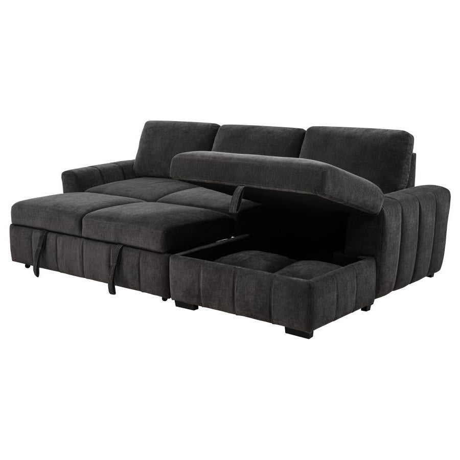 Pastrana Upholstered Sleeper Sectional Sofa LAF Chaise - Venini Furniture 