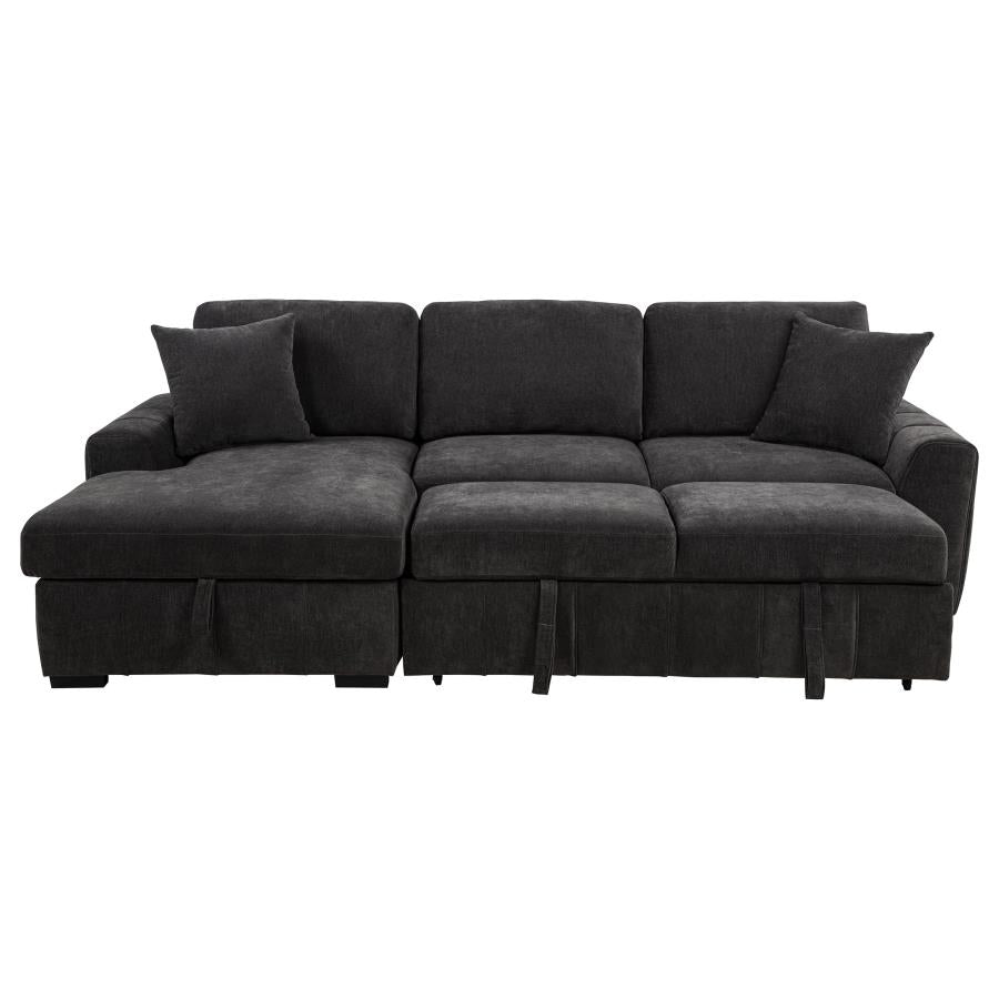 Pastrana Upholstered Sleeper Sectional Sofa LAF Chaise - Venini Furniture 