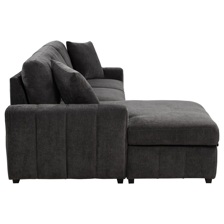 Pastrana Upholstered Sleeper Sectional Sofa LAF Chaise - Venini Furniture 