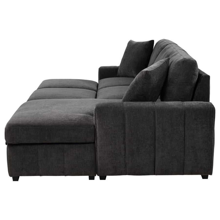 Pastrana Upholstered Sleeper Sectional Sofa LAF Chaise - Venini Furniture 