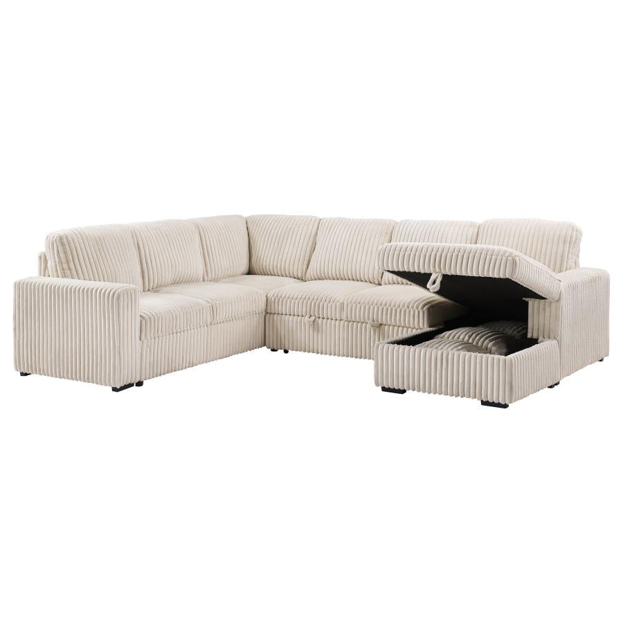 Devonshire Sleeper Sectional Sofa Camel 501205 - Venini Furniture 