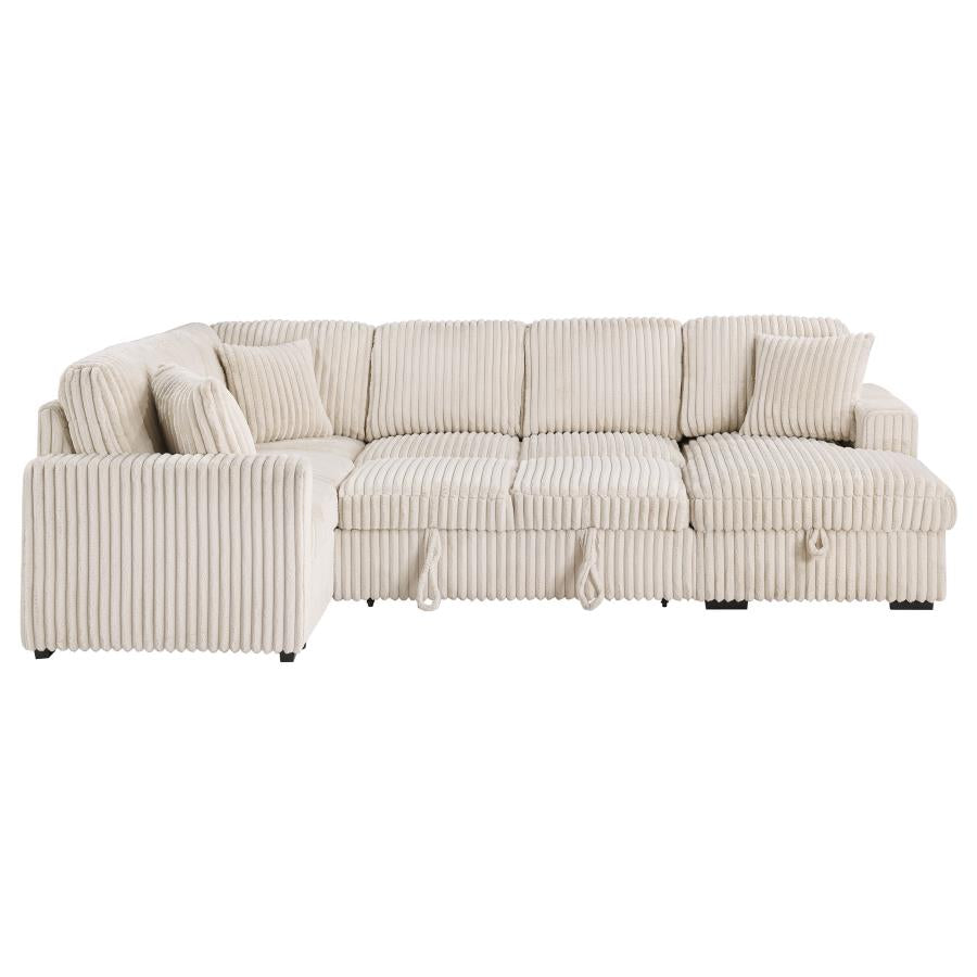 Devonshire Sleeper Sectional Sofa Camel 501205 - Venini Furniture 