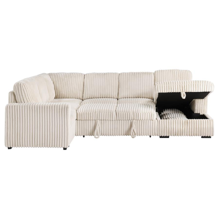 Devonshire Sleeper Sectional Sofa Camel 501205 - Venini Furniture 