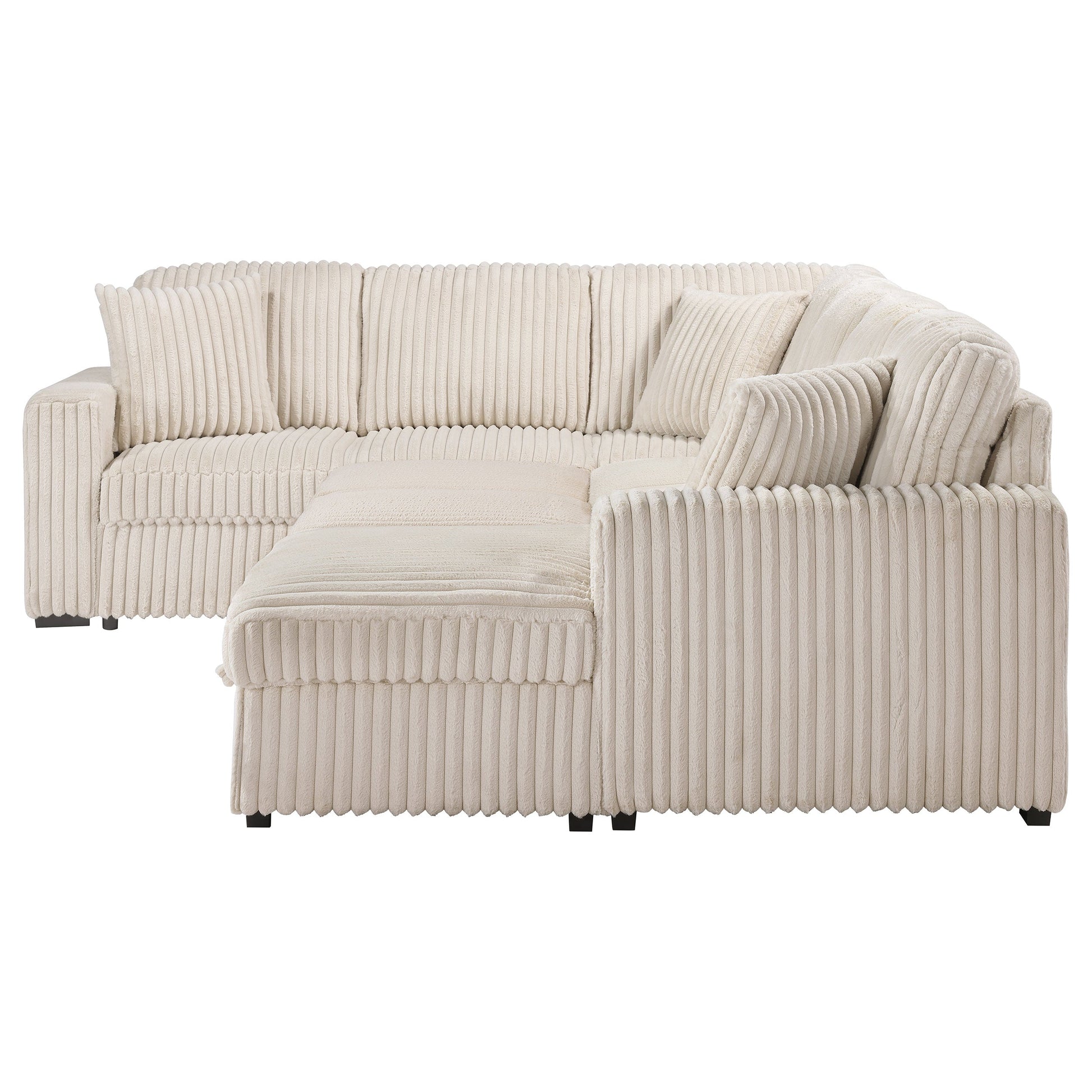 Devonshire Sleeper Sectional Sofa Camel 501205 - Venini Furniture 
