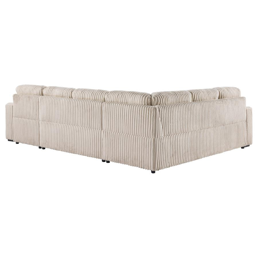 Devonshire Sleeper Sectional Sofa Camel 501205 - Venini Furniture 