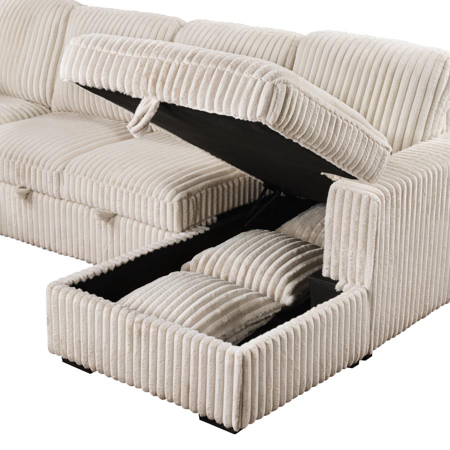 Devonshire Sleeper Sectional Sofa Camel 501205 - Venini Furniture 