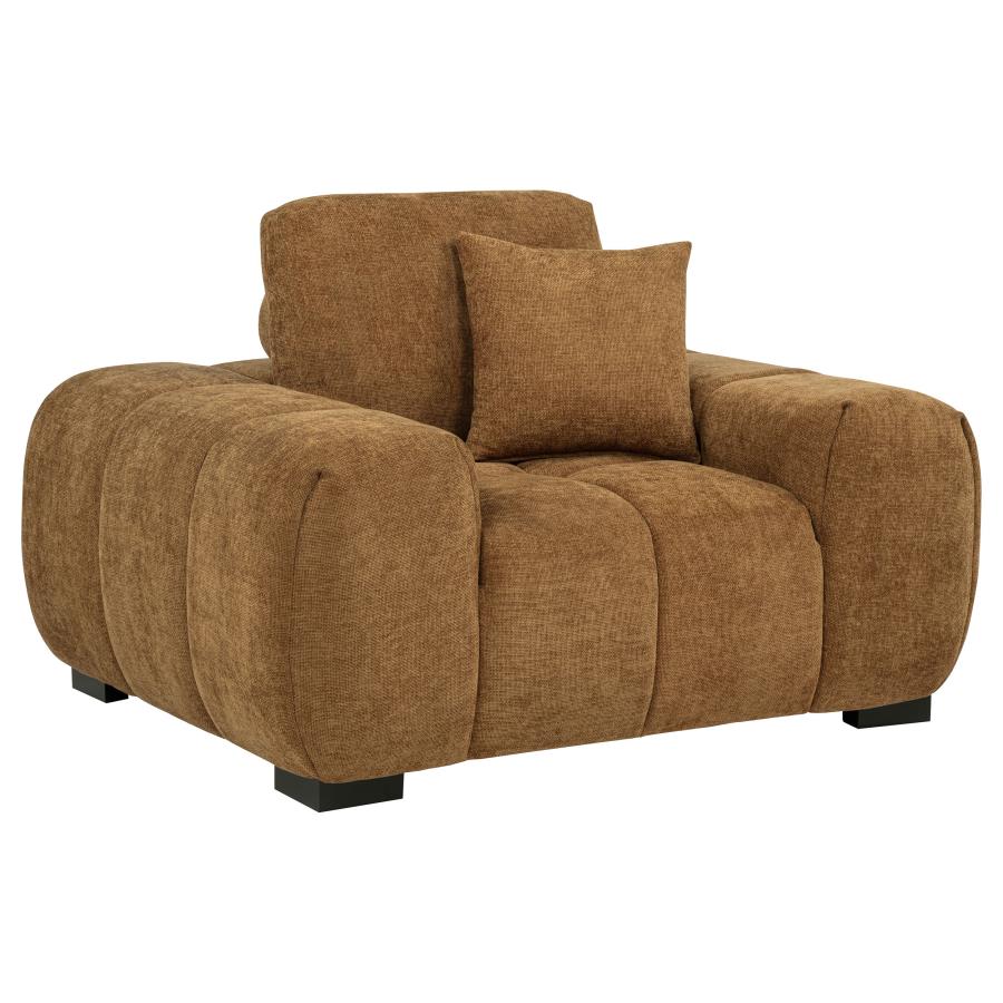 Octavia Upholstered Track Arm Accent Chair - Venini Furniture 
