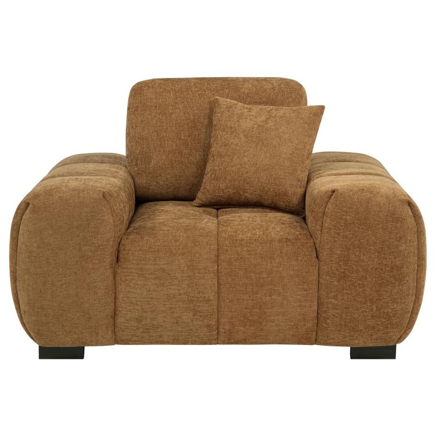 Octavia Upholstered Track Arm Accent Chair - Venini Furniture 